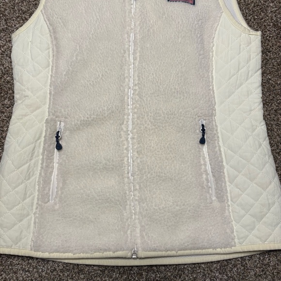 Vineyard Vines Women's Ivory Quilted Vest XS - Picture 5 of 13